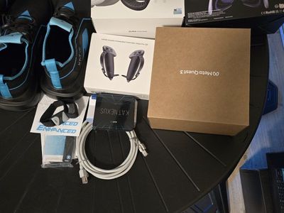 Kat Walk VR Treadmill + Meta Quest 3 + Kat Nexus + 3 Pairs of KatVR Shoes – Complete VR Setup
