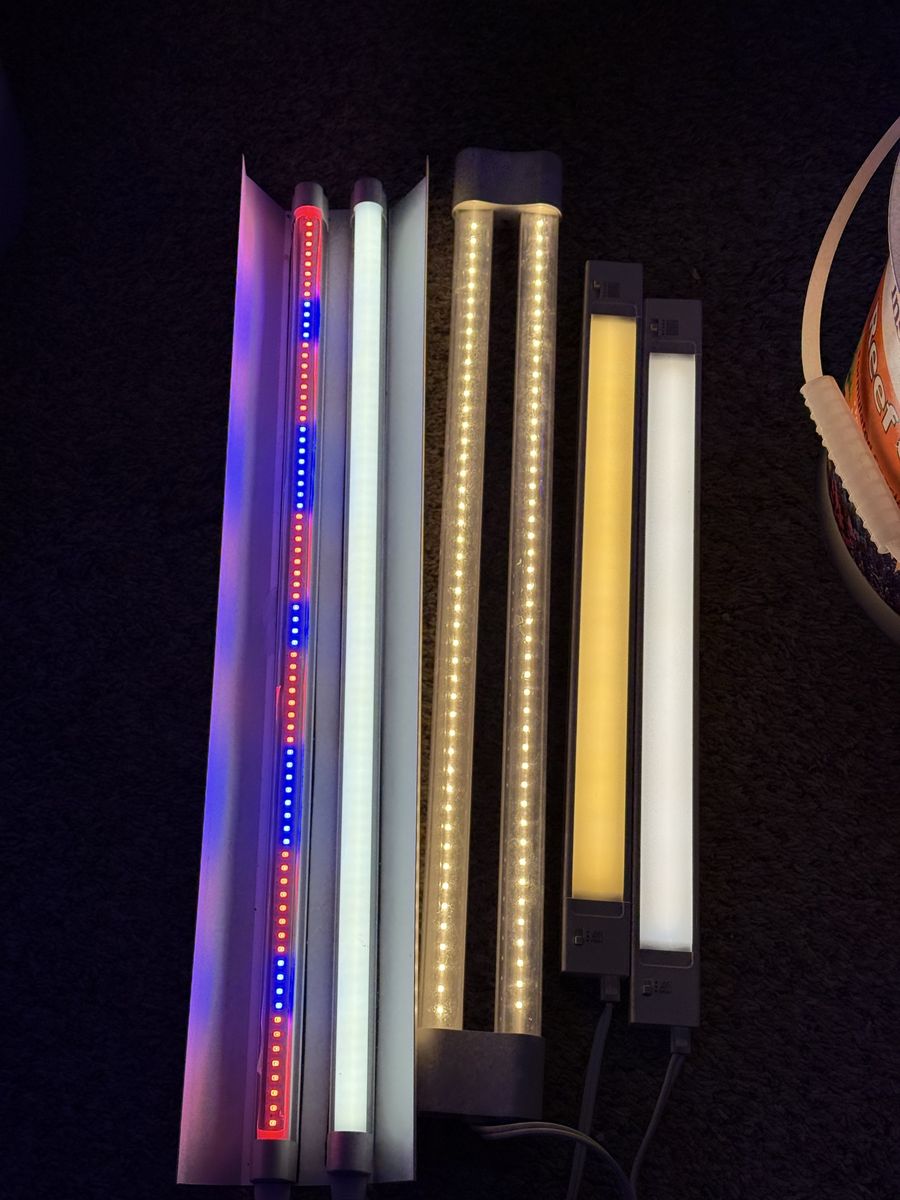 Led grow lights and misc under cabinet