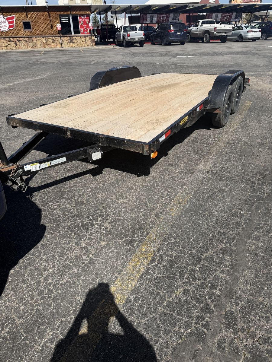 2021 big bubbas 7x16 flatbed trailer