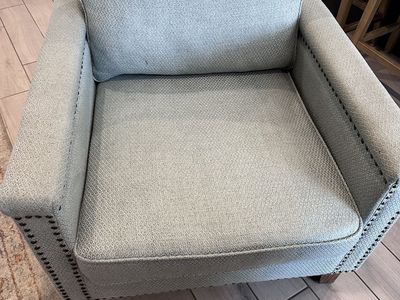 FREE Light Blue Turquoise Uttermost Occasional Chair