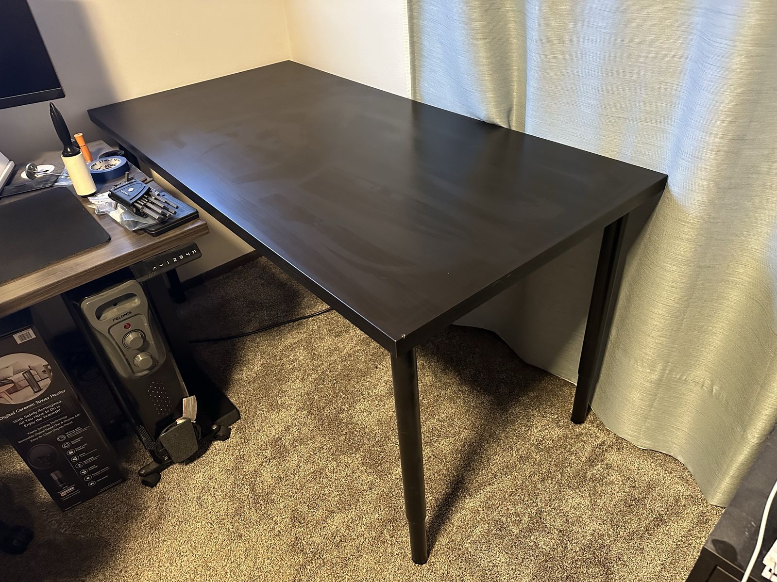 IKEA Linnmon Black/Brown desk table (discontinued)