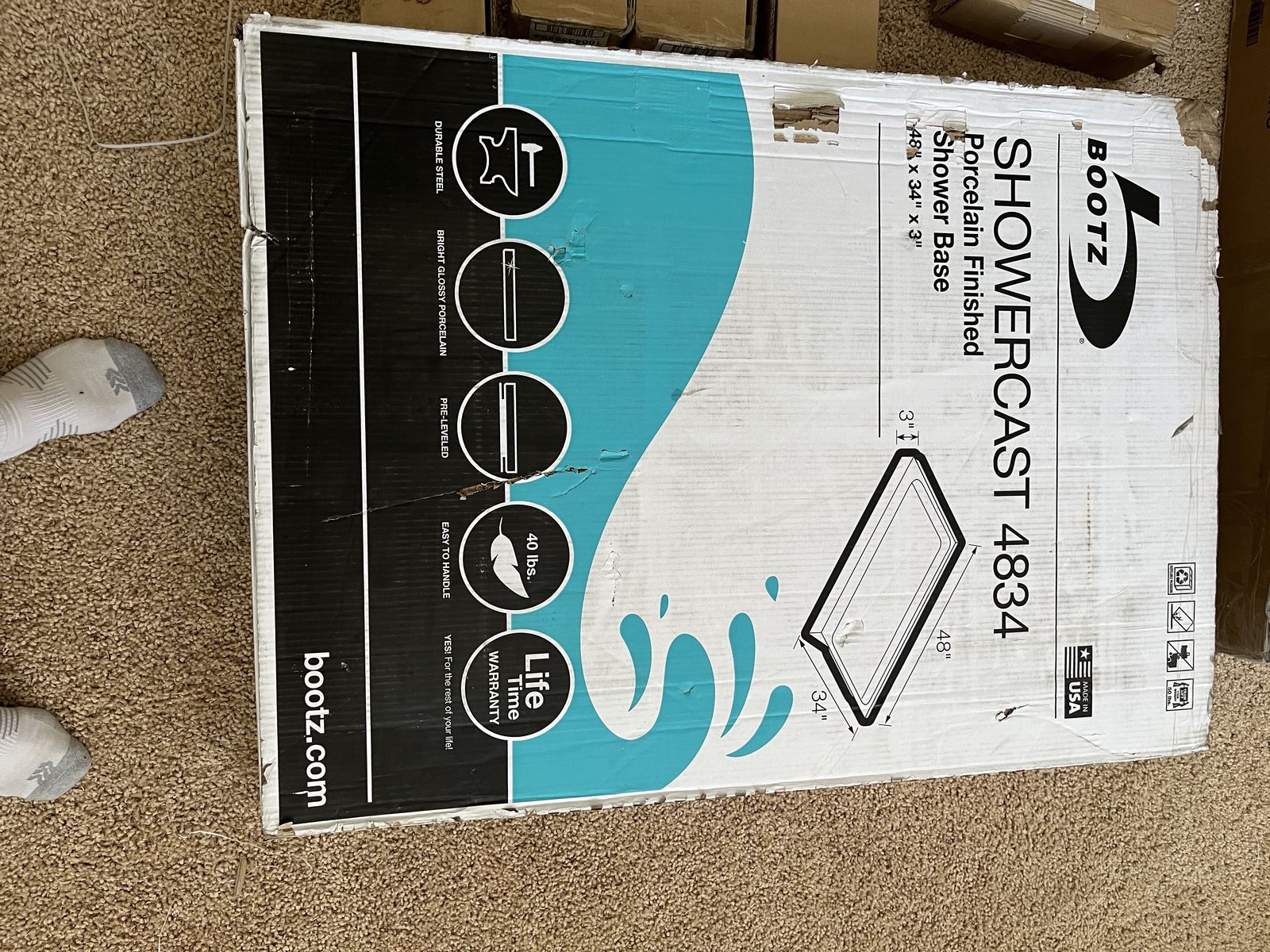 shower base