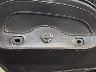 Viking black HD motorcycle bag