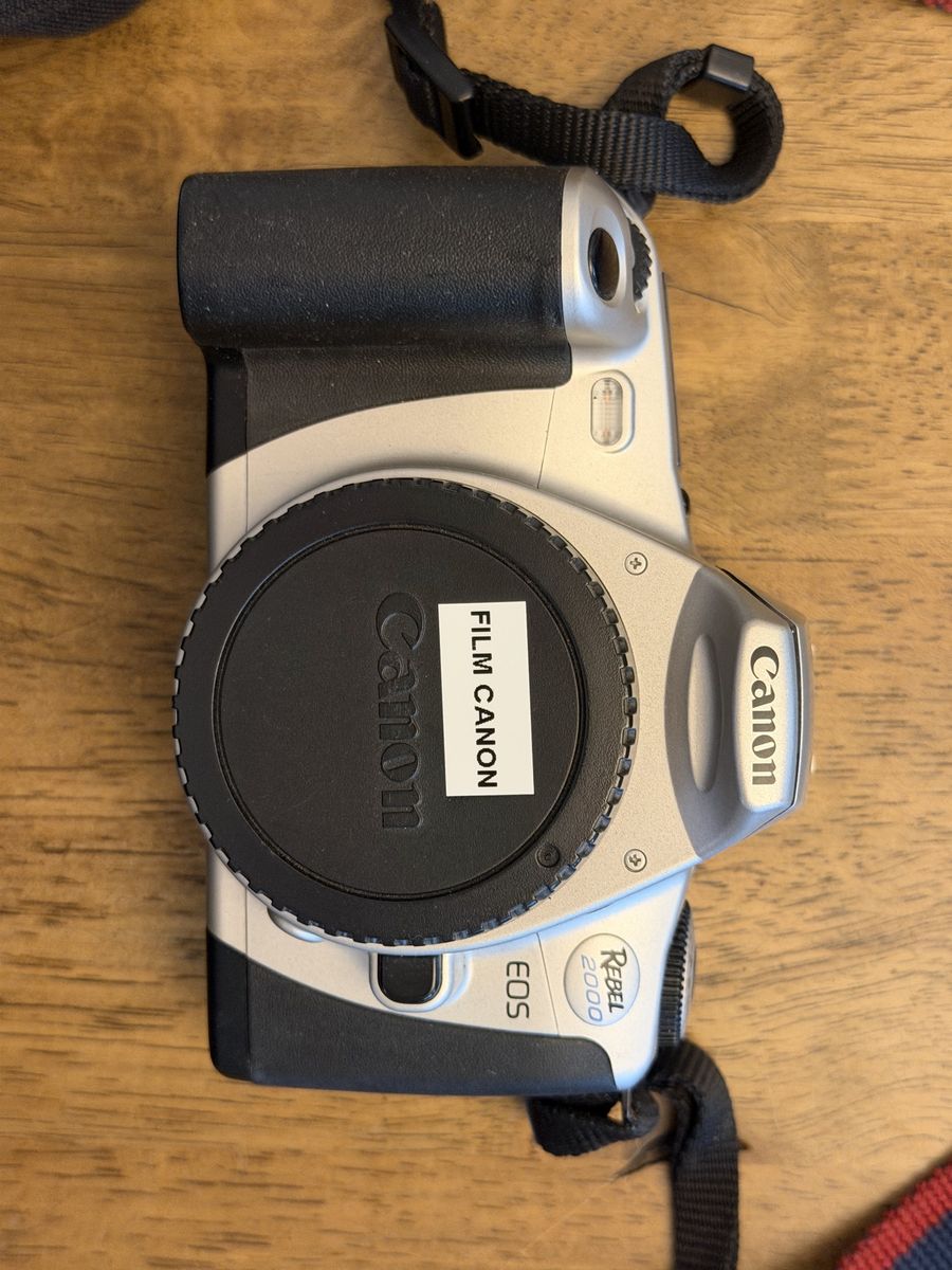 Canon EOS Rebel 2000 35mm SLR Film Camera Body with 28-80mm & 75-300mm Lenses