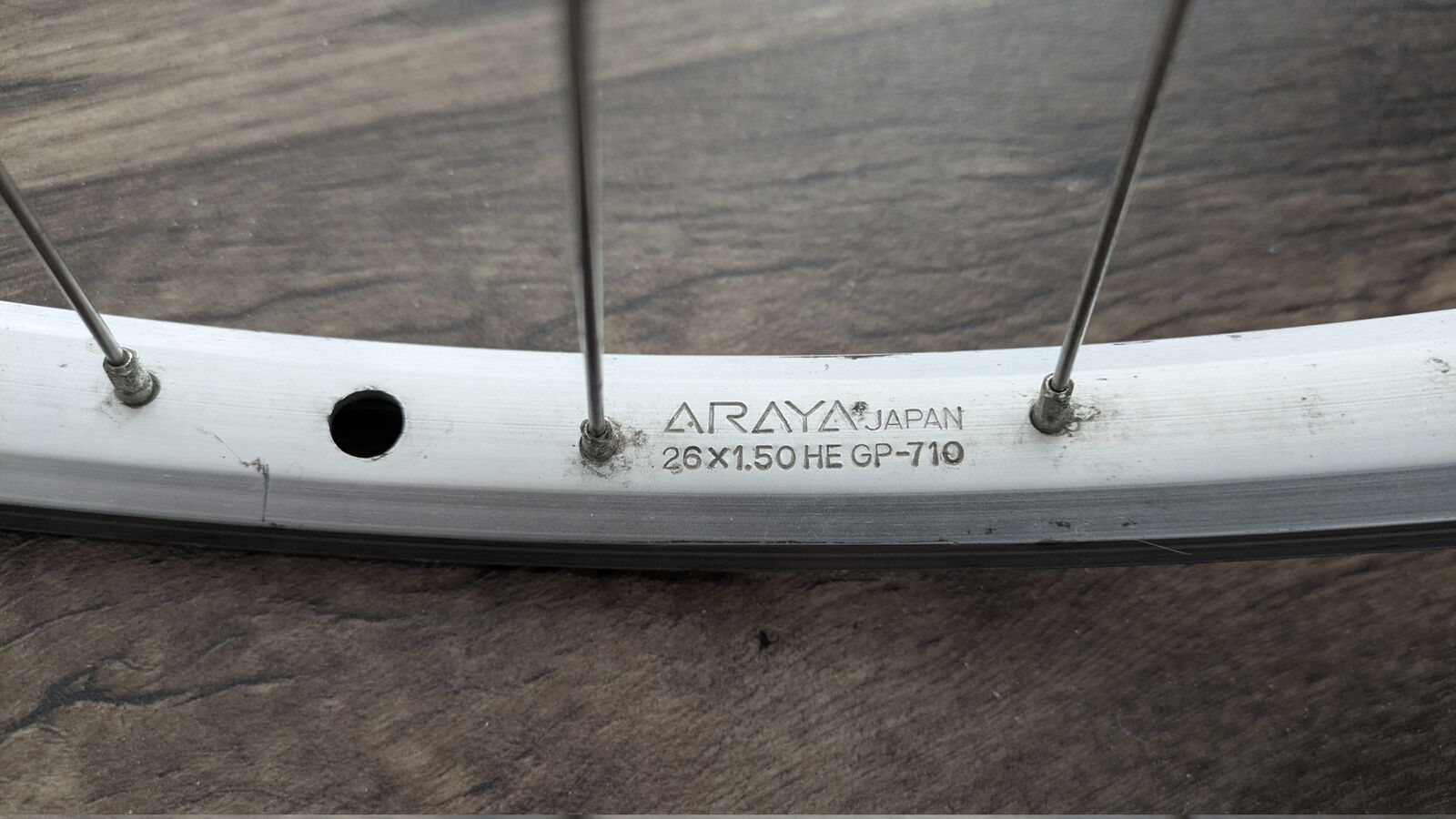 Araya 26x1.50 rear wheel