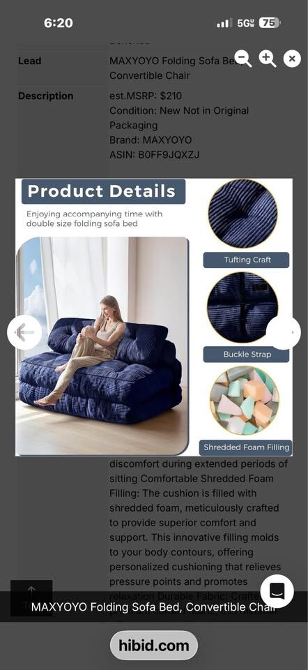 Maxyoyo folding bed.