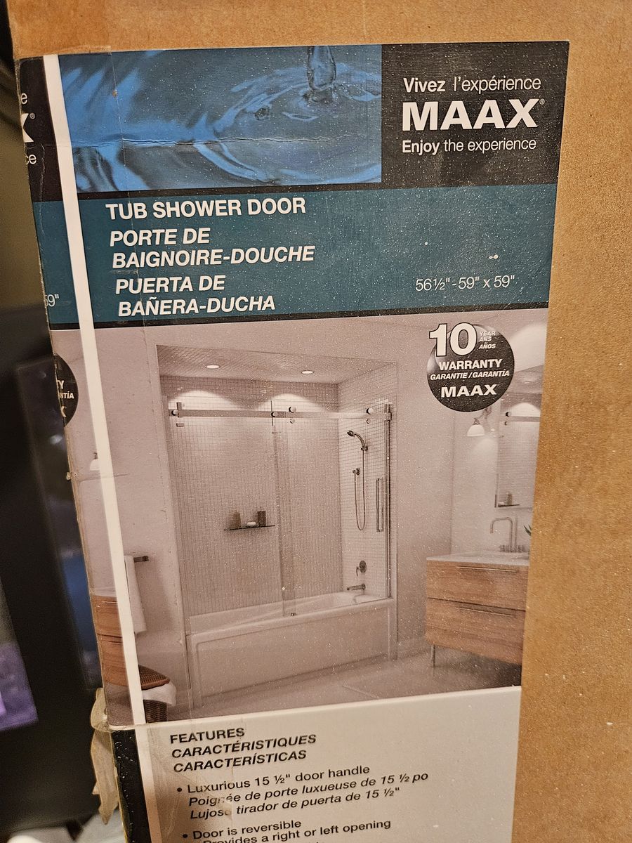 Brand New Shower Door for Tub