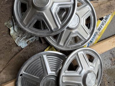 1969 Vintage Ford Mustang Wheel Covers Hubcaps.