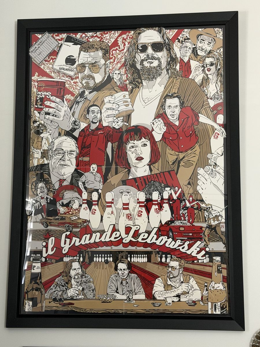 The Big Lebowski Movie Poster - Framed "Il Grande Lebowski" Art Print