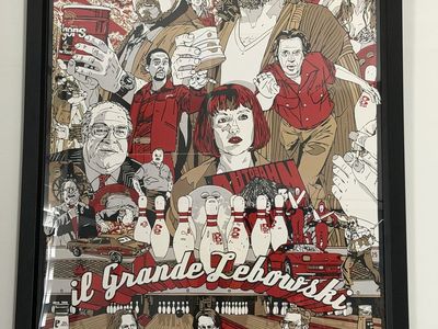 The Big Lebowski Movie Poster - Framed "Il Grande Lebowski" Art Print