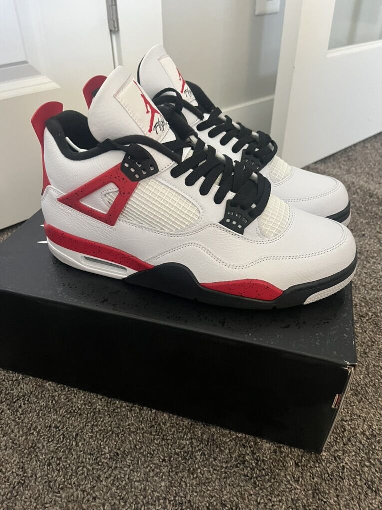 Jordan 4 Retro Red Cement Mens Sz 11.5 Brand New