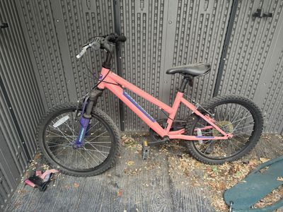 Nishiki Pueblo 20" Kids Mountain Bike - 7-Speed, Front Suspension, Pink