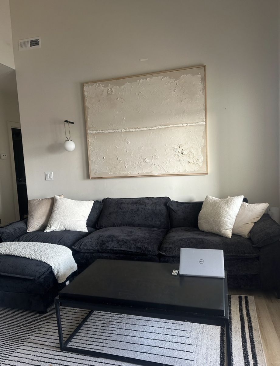 9ft Black Cloud Couch Dupe