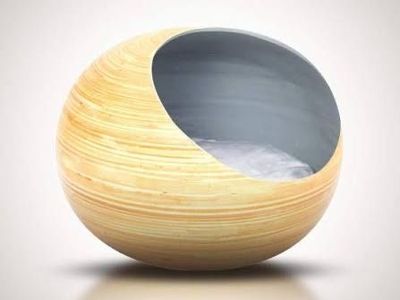 Fhasso bamboo cat bed