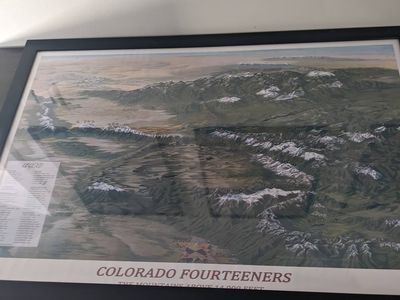 Framed Art Colorado 14er's