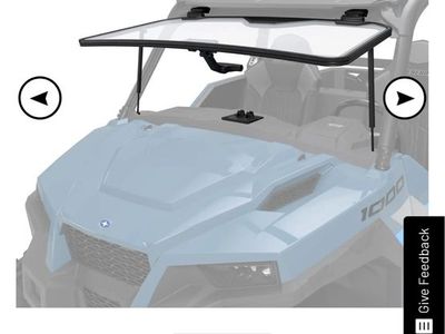 Polaris General Full Tip Out Windshield