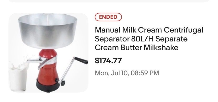 Milk and Cream Separator