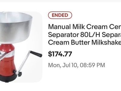 Milk and Cream Separator