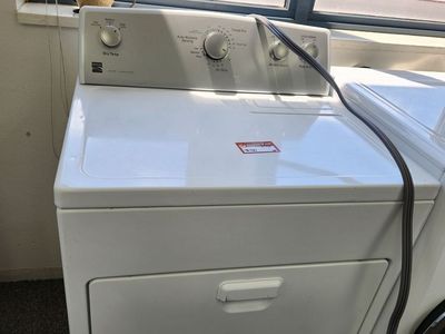 Kenmore White Electric Dryer - Auto Moisture Sensing & Timed Dry