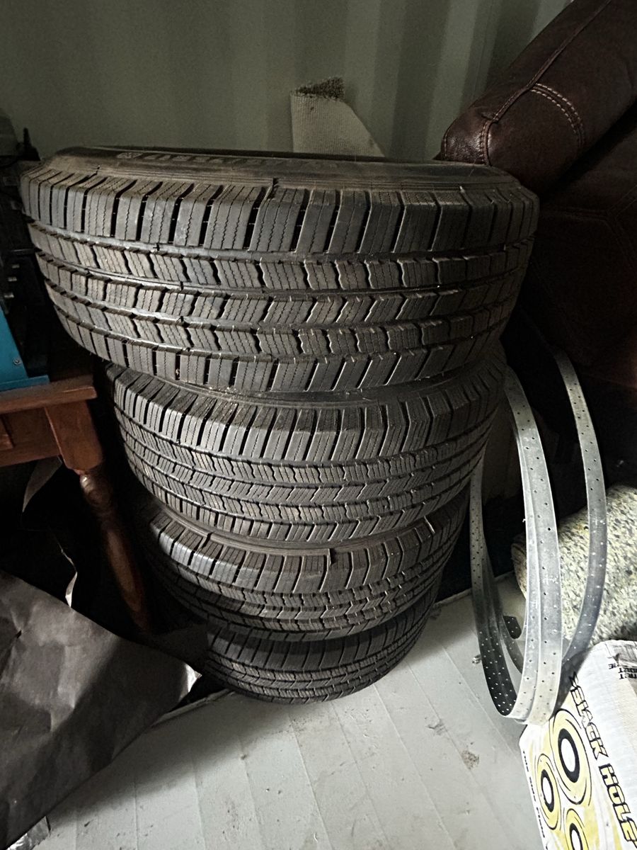 Michelin LT245/75R17 Truck Tires with Rims (Set of 4)