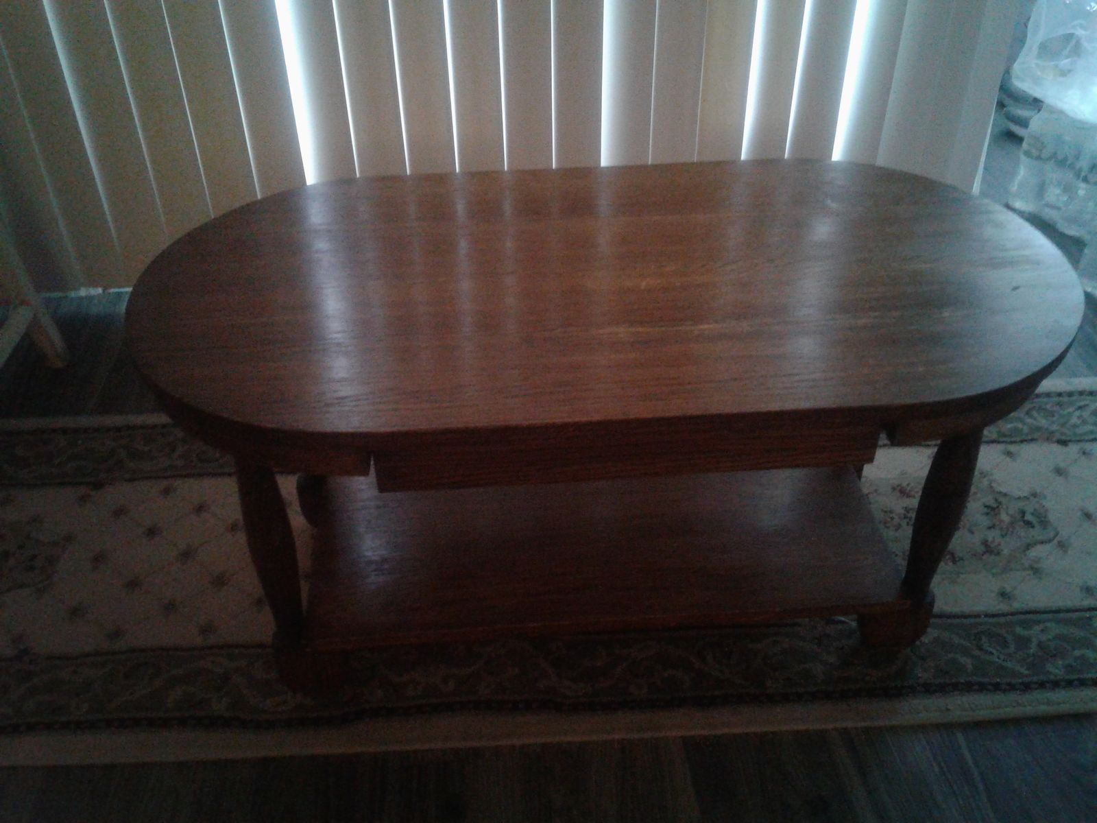 Vintage Wooden Coffee Table w Drawer