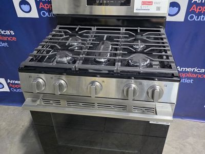 LG Smart Freestanding Gas True Convection Range with Air Fry (Stainless Steel), 30-Inch Wide, 6.3 Cu. Ft.
