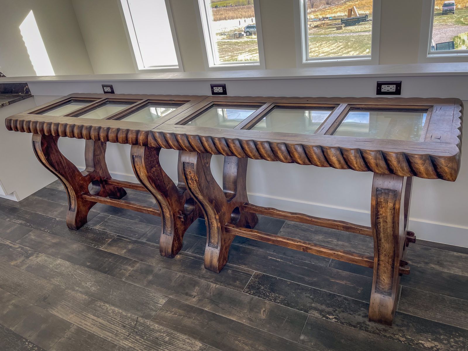 Custom Antique Display Tables