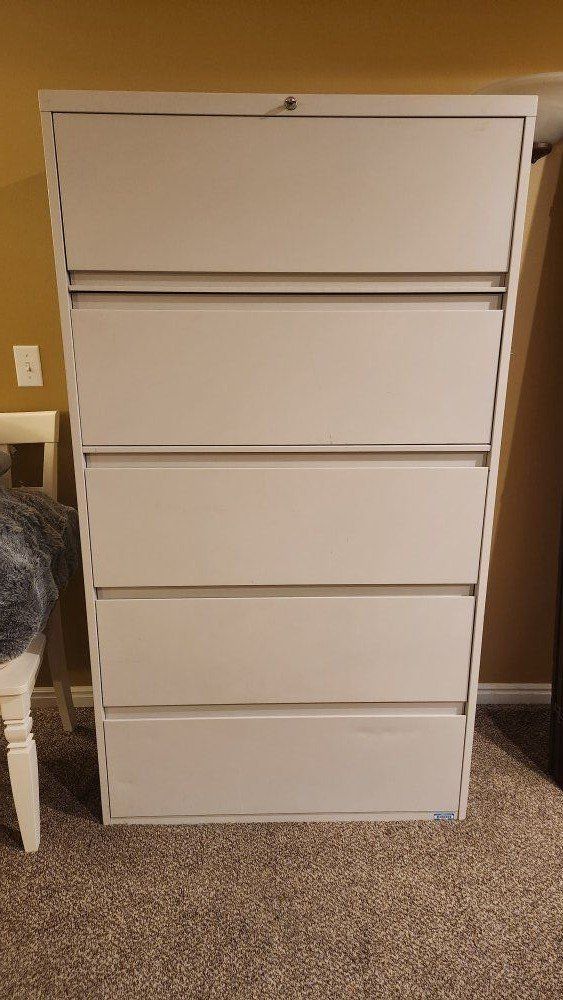 Large Filing Cabinet with Key