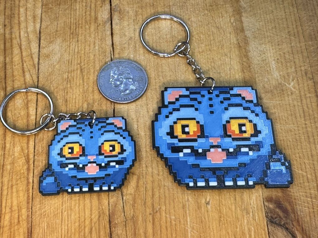 Dery Tiger Kpop Demon Hunter Keychain 3D Printed