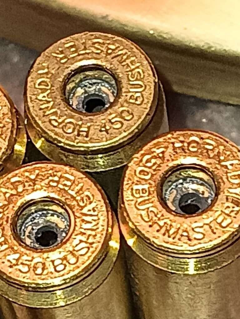 (9) 450 bushmaster spent brass