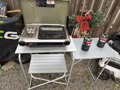 Coleman Grill W/ Table
