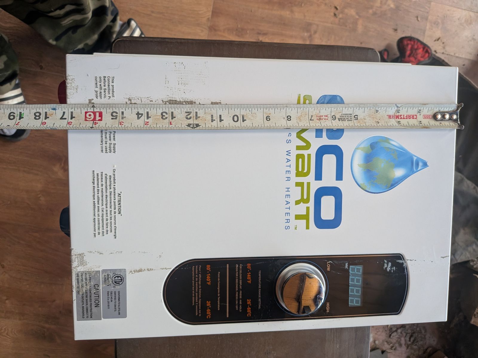 EcoSmart 18K instant hot water heater