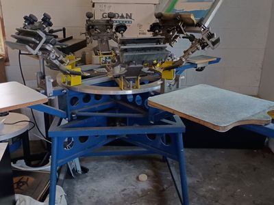 Screen printing set up