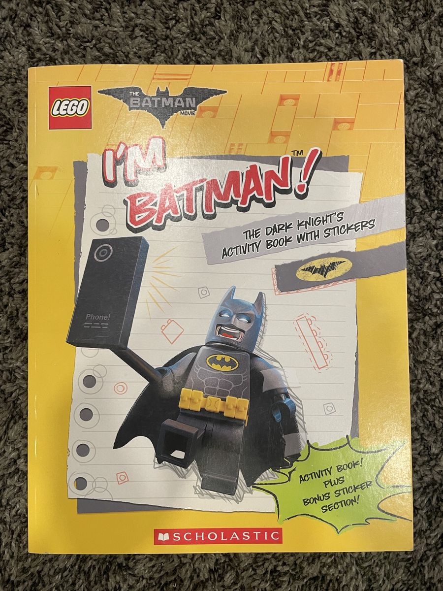 NEW LEGO The Batman Movie: I'm Batman! Activity Book with Stickers