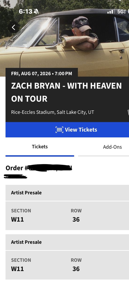 Zach Bryan Tickets
