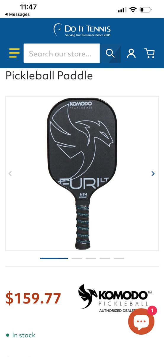 Pickleball paddle