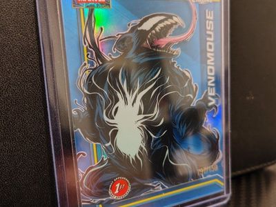 Topps Chrome Marvel Venomouse 1st Appearance Blue Refractor Card #189 - 137/150