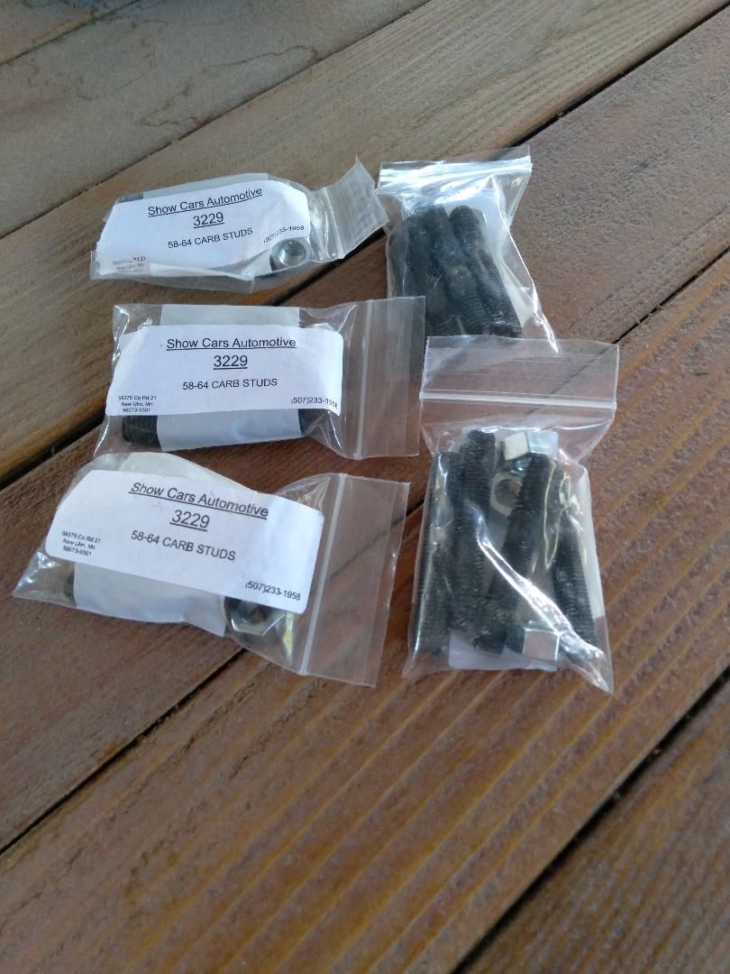 Show Cars Automotive 3229 58-64 Carburetor Studs (5 Sets)