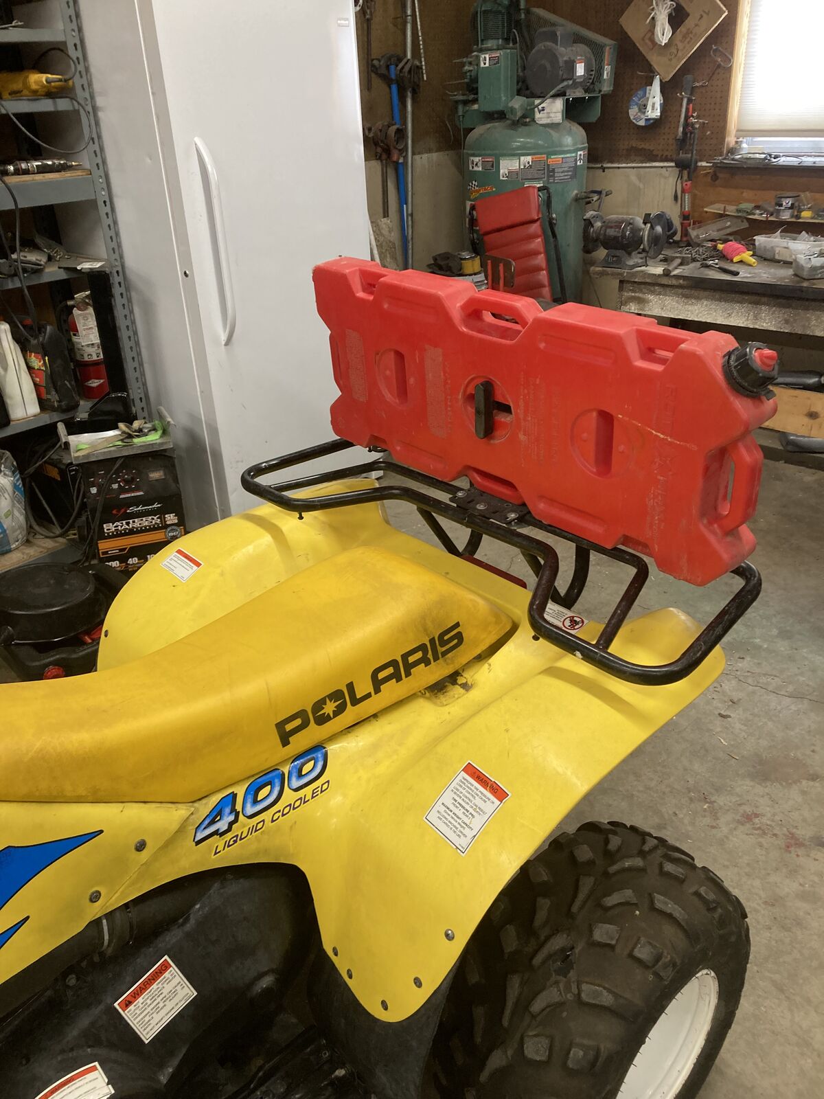 Utv or atv gas tank
