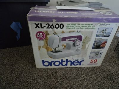 Brother XL-2600 Lightweight Free Arm Sewing Machine in Box