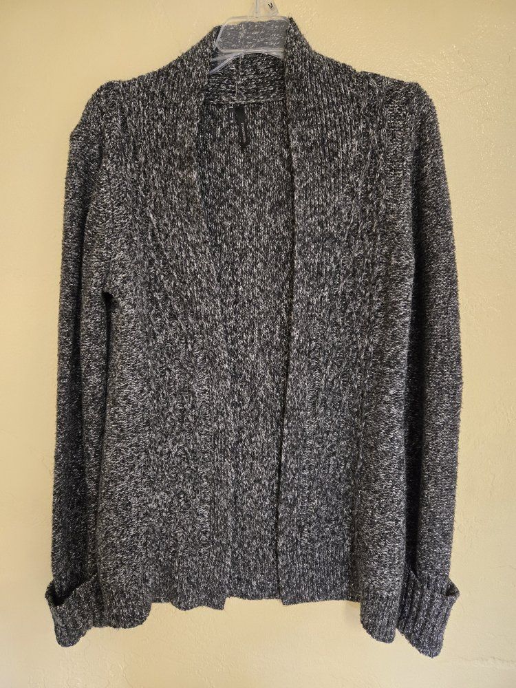 Maurices charcoal cardigan with cuffed sleeves