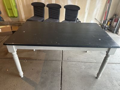 Table and 4 chairs free
