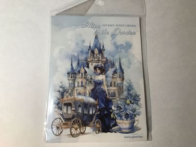 Have a Good Day PICK - Glacier Castle Alice in the Garden PET Stickers Junk Journal Album Card Scrapbooking DIY Collage or