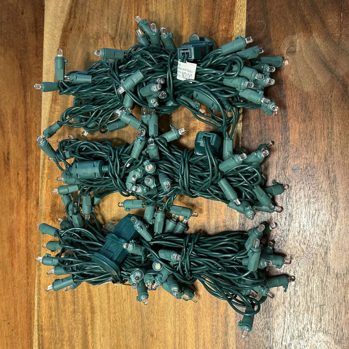 LED 5mm Christmas Party Lights - 3 Strands