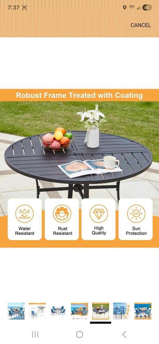 New Patio Dining Table