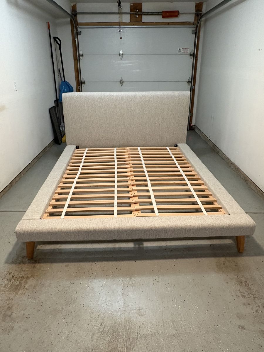 Like new! Queen bed frame for sale
