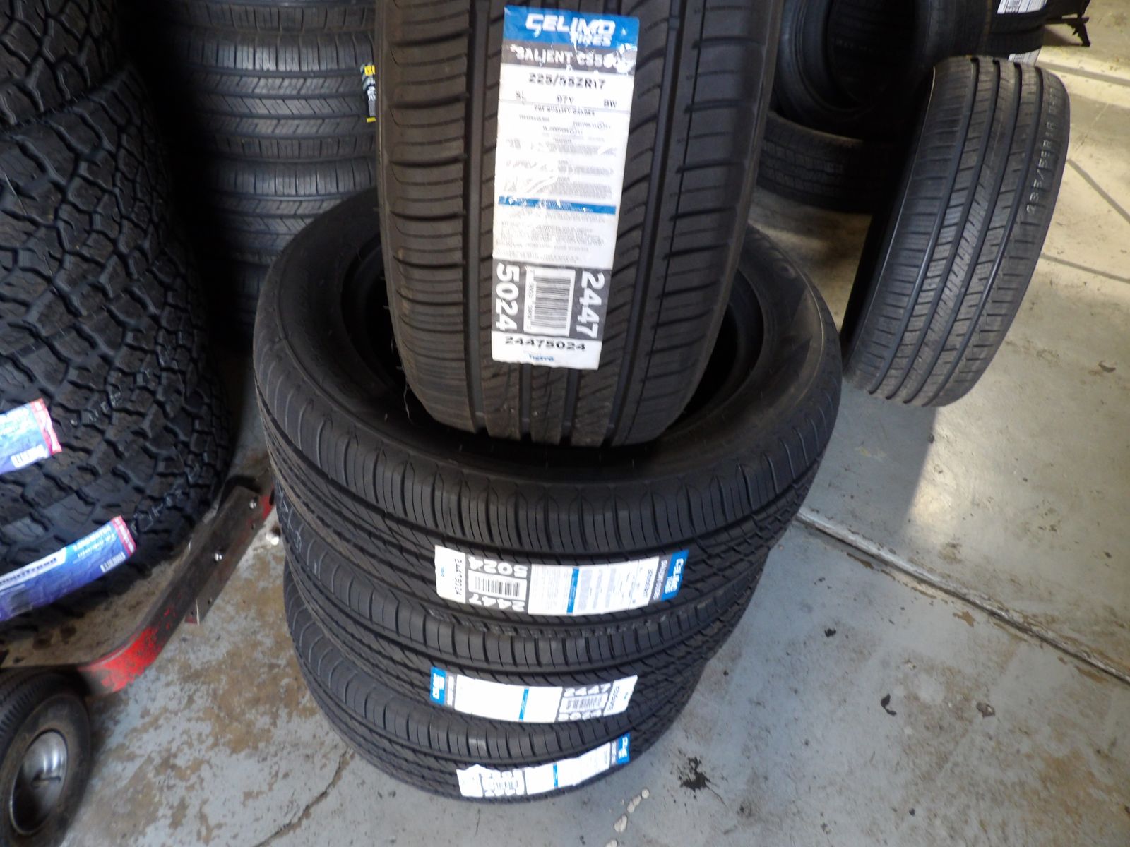 225/55R17 CELIMO SAILENT CS580 SET OF NEW TIRES 
