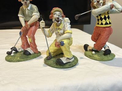 Vintage Clown Figurines Lot