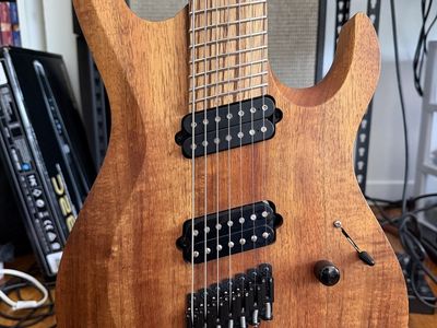 Kiesel Aries 7-String Solid Koa Electric Guitar with Hard Case
