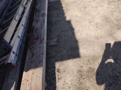 1 plank 24 feet Long x9. 5" wide 2.5" think